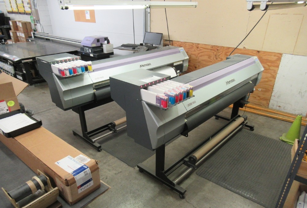 2013 Mimaki JV33-160 roll fed UV printers