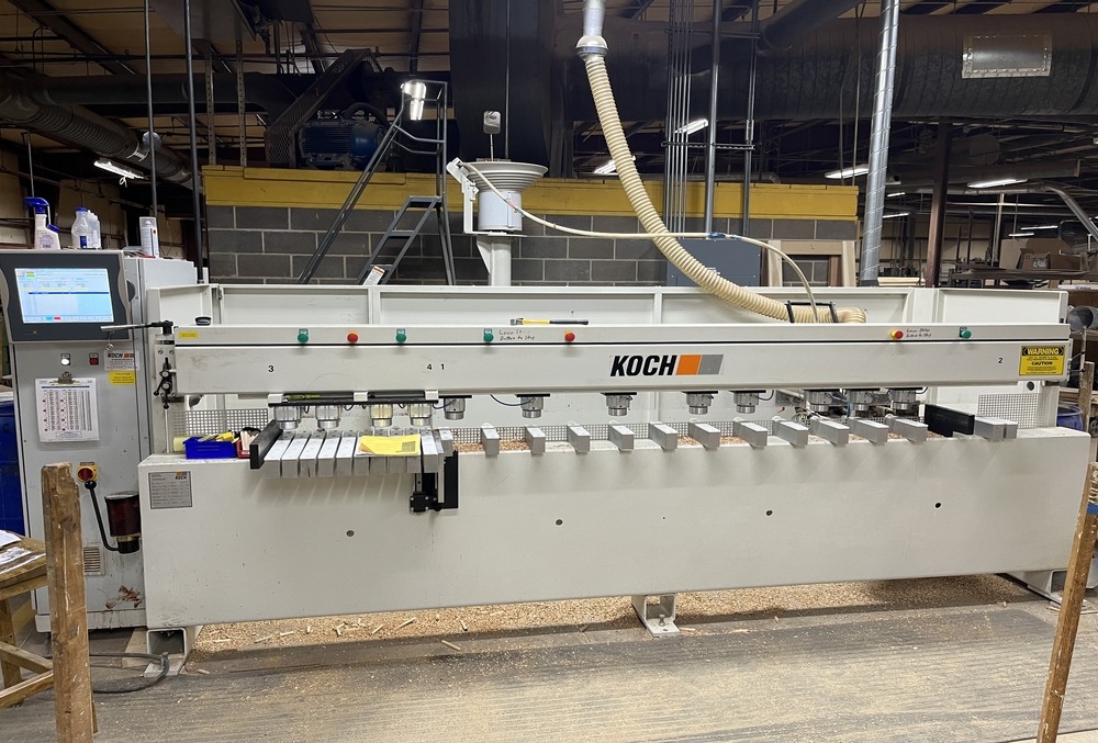 Koch CNC Bore-Glue-Dowel Machine